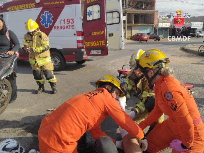 Imagem relacionada à matéria do Repórter Capital sobre o acidente atendido pelo CBMDF no Itapoã.