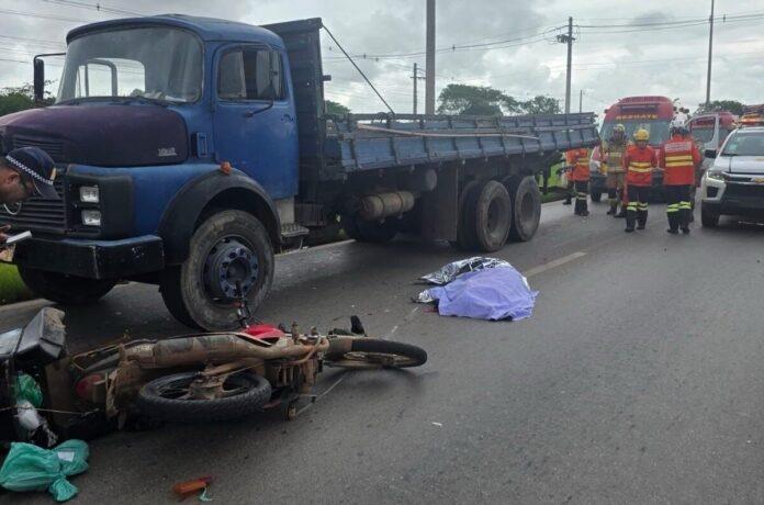 Imagem relacionada à matéria do Repórter Capital sobre o acidente fatal envolvendo motociclista na BR-070.