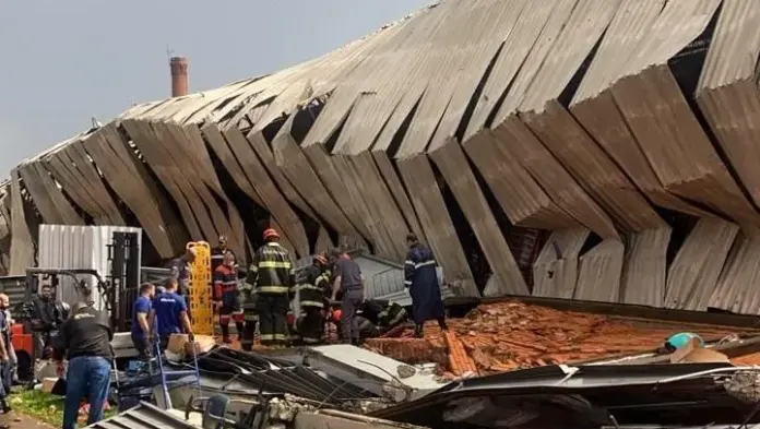 Imagem relacionada à matéria do Repórter Capital sobre desmoronamento de muro durante chuva em Franca, no interior de São Paulo.