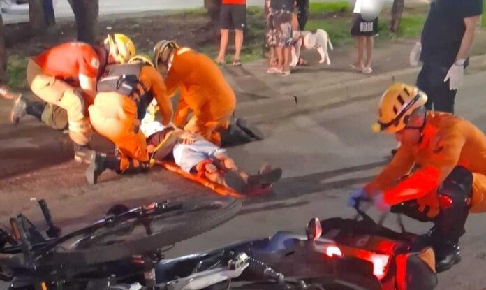 Imagem relacionada à matéria do Repórter Capital sobre colisão entre motocicleta e bicicleta em Ceilândia, no Distrito Federal.