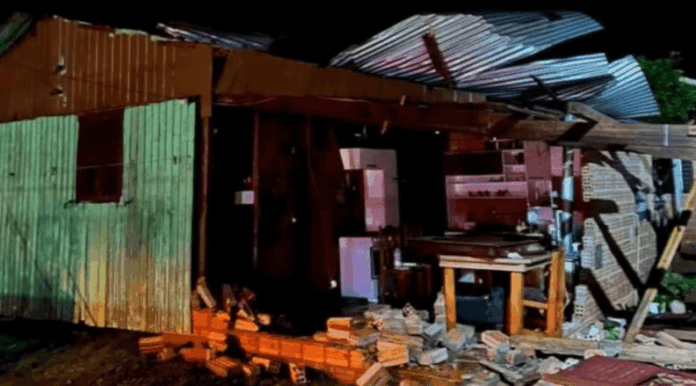 Imagem aérea por chuvas no Rio Grande do Sul após ciclone extratropical