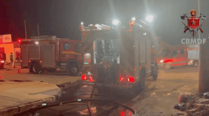 Imagem relacionada à matéria do Repórter Capital sobre explosão e incêndio em casa com gás no Sol Nascente, Distrito Federal