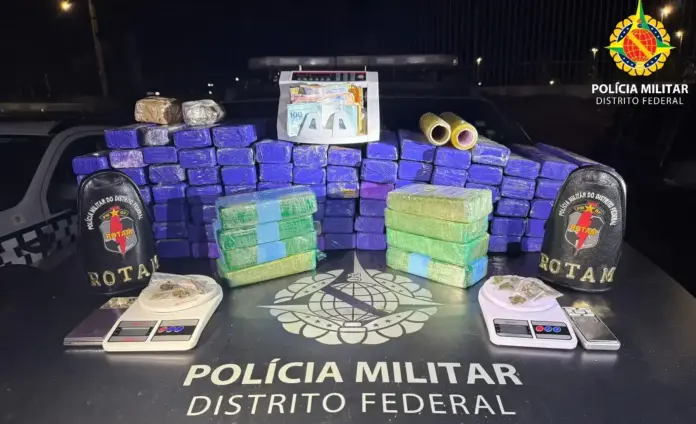 Imagem relacionada à matéria do Repórter Capital sobre apreensão de drogas e prisão por tráfico em Samambaia DF.