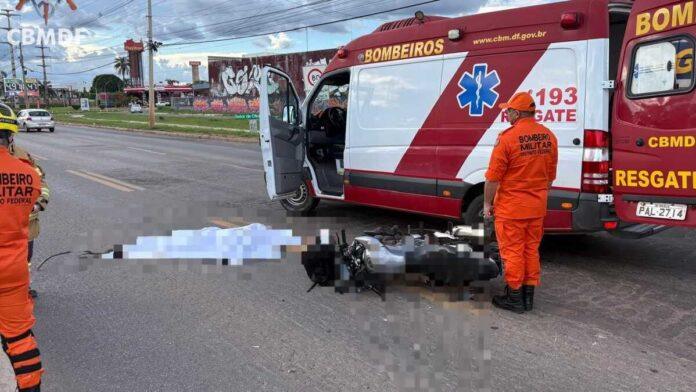Imagem relacionada à matéria do Repórter Capital sobre acidente fatal com motociclista na BR-060