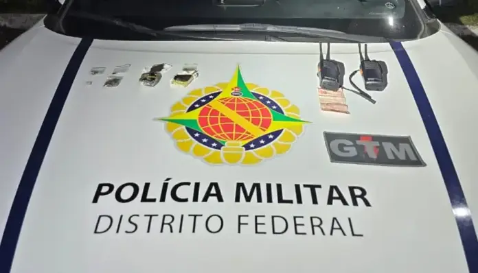 Imagem relacionada à matéria do Repórter Capital sobre a prisão de dois suspeitos por tráfico de drogas no Paranoá, com atuação da PMDF.