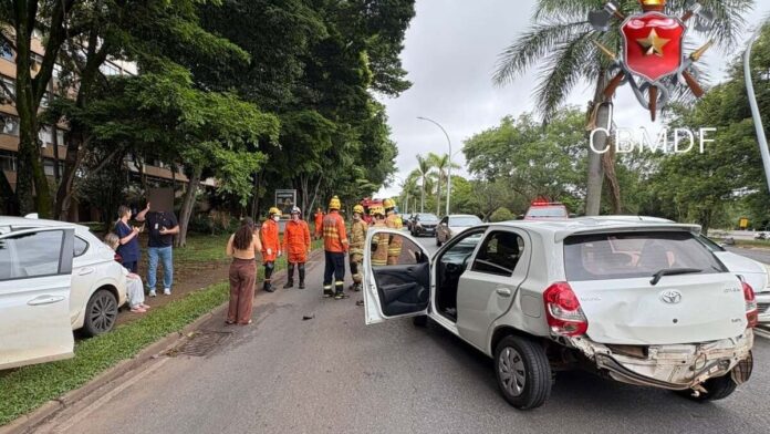Imagem relacionada à matéria do Repórter Capital sobre acidente no Eixinho W da Asa Norte, com poste atingido.