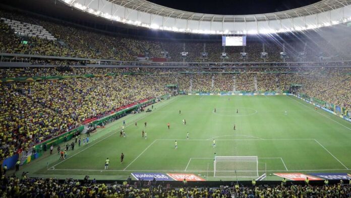 Imagem relacionada à matéria do Repórter Capital sobre esquema de segurança para jogo da Supercopa na Arena BRB Mané Garrincha em Brasília