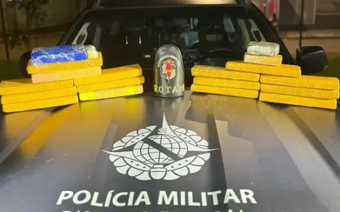 Imagem relacionada à matéria do Repórter Capital sobre apreensão de drogas pela ROTAM no Itapoã