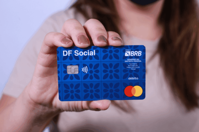 Cartão do programa DF Social do Governo do Distrito Federal