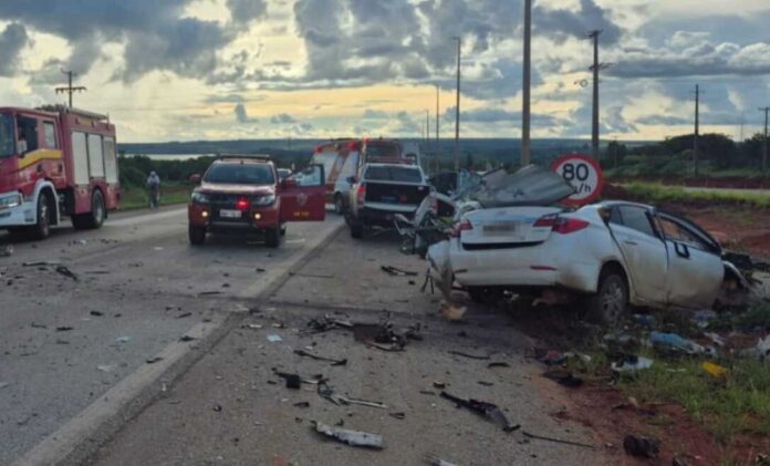 Imagem relacionada à matéria do Repórter Capital sobre acidente grave na BR-080, em Brazlândia, envolvendo caminhão com produto inflamável.
