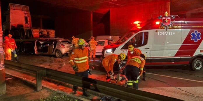 Imagem relacionada à matéria do Repórter Capital sobre acidente na EPIA Sul com policial atropelado no DF.