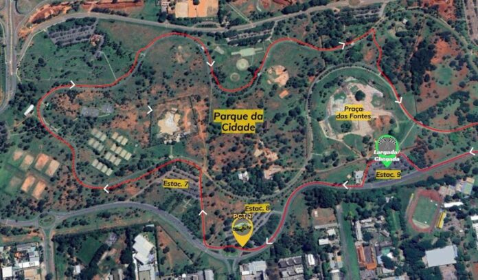 XI Corrida do Sinpro terá percurso de 5 km e bloqueios em vias do parque neste sábado à noite.