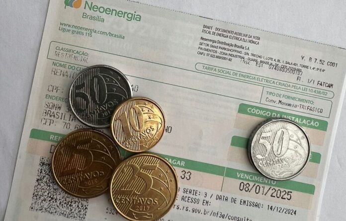 Conta de energia elétrica Neoenergia
