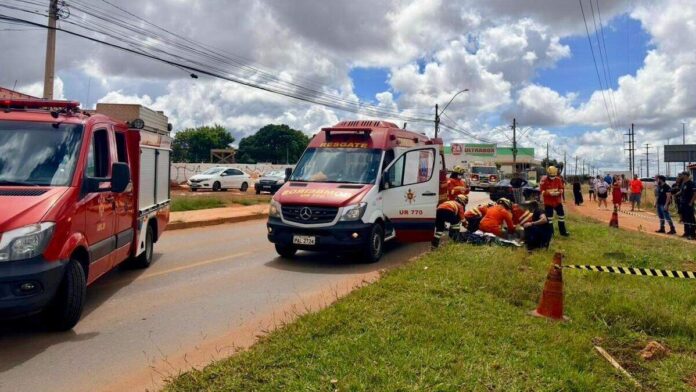 Imagem relacionada à matéria do Repórter Capital sobre atropelamento com morte na EPNB, em frente ao Riacho Fundo I.
