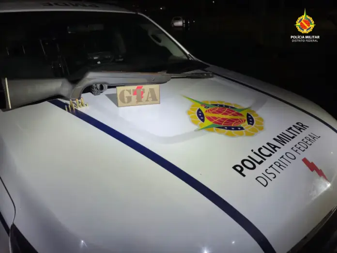 PMDF apreende arma de fogo em matagal na Ceilândia