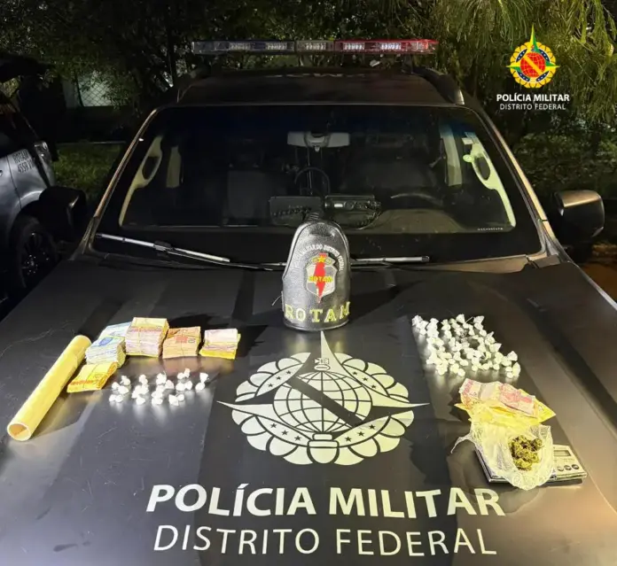 PMDF Apreende Drogas e Quase R$ 4 Mil em Espécie Durante Operação contra o Tráfico em Santa Maria