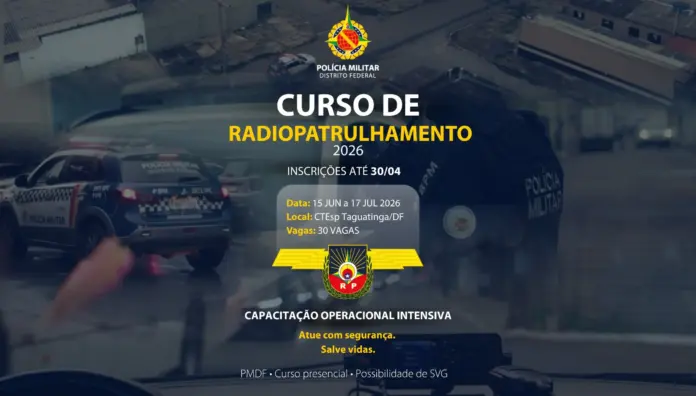 PMDF Abre Inscrições para o Curso de Radiopatrulhamento 2026
