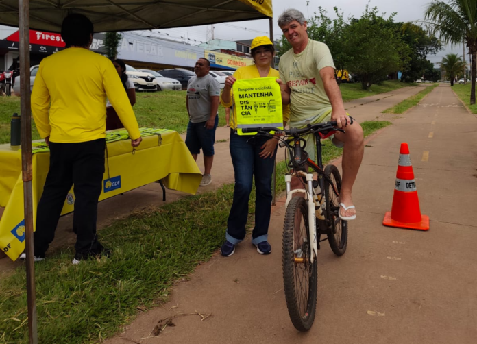 Ação educativa no Parque da Cidade celebra Dia Nacional do Ciclista