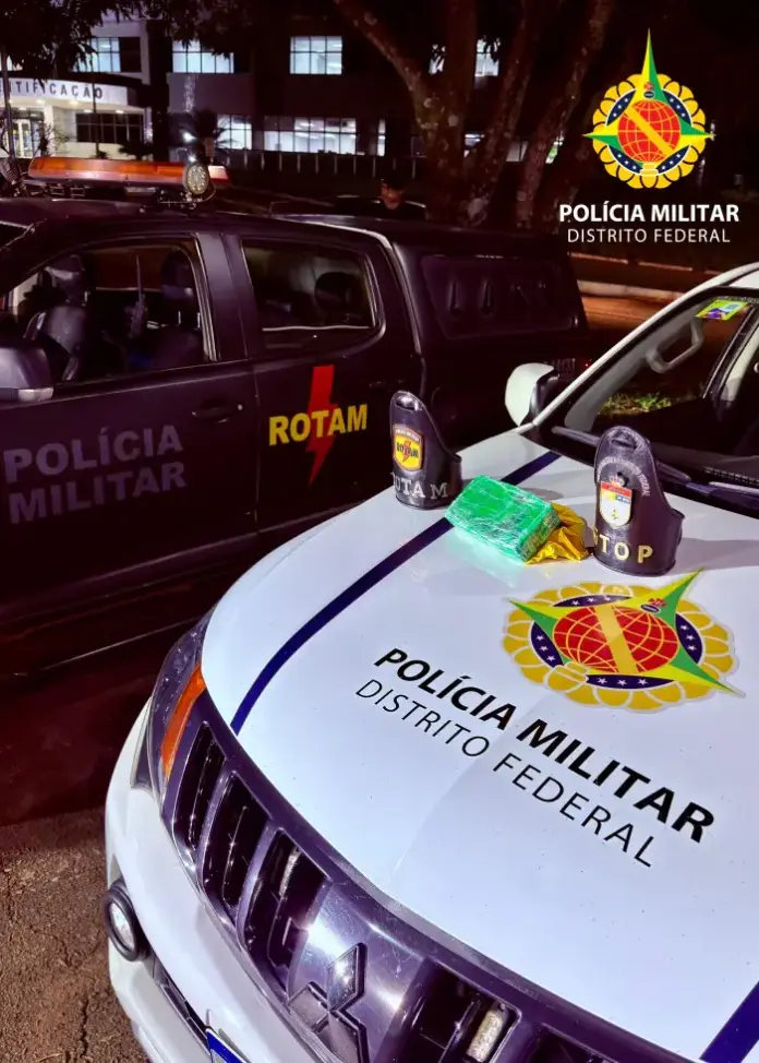 PMDF realiza operação integrada e prende foragido com apreensão de crack em Santa Maria