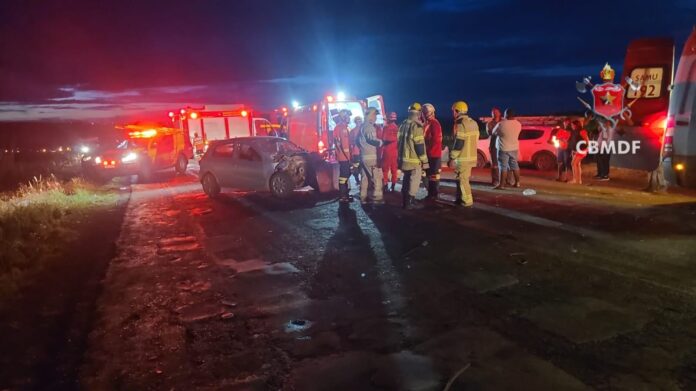 Acidente grave na BR-020 deixa três vítimas em estado crítico