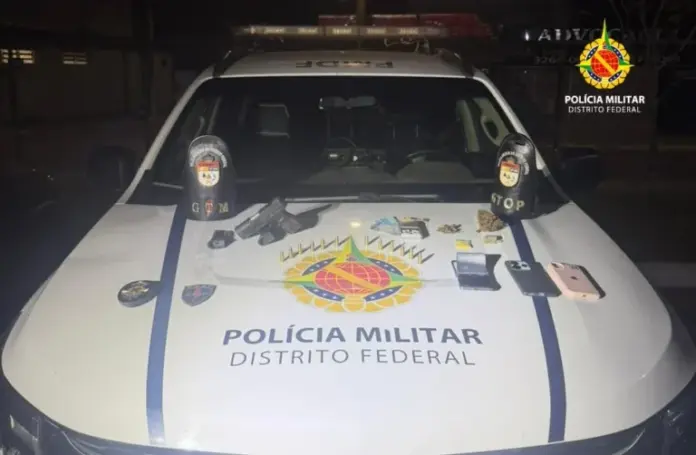 Polícia Militar apreende drogas e arma durante tentativa de fuga no Del Lago I