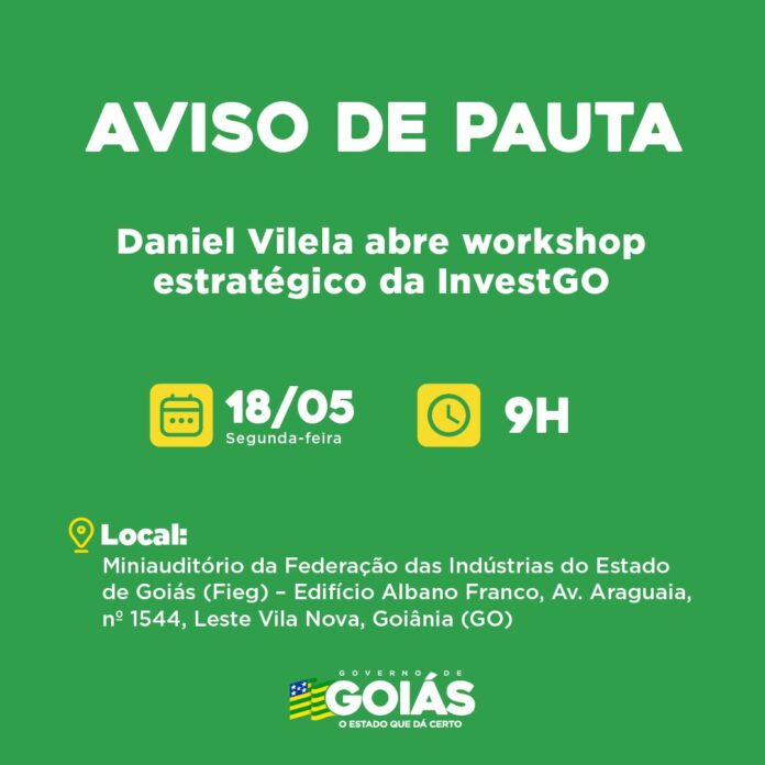 Agenda do governador para segunda-feira