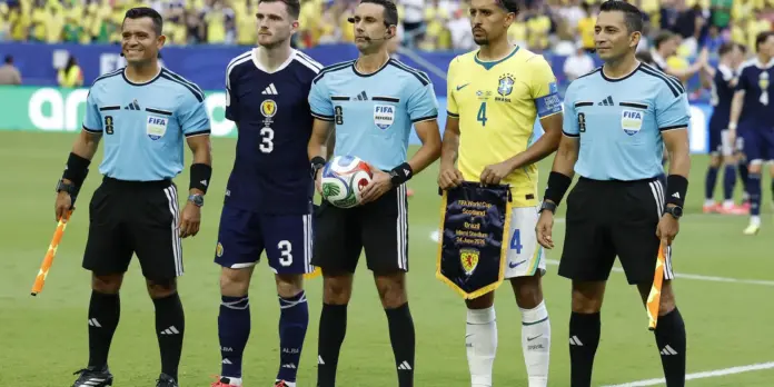 CBF encaminha ofício à Fifa questionando gol anulado de Vinícius Júnior na partida contra a Escócia