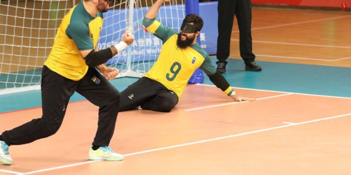 Seleção brasileira masculina conquista vaga na semifinal do Mundial de goalball