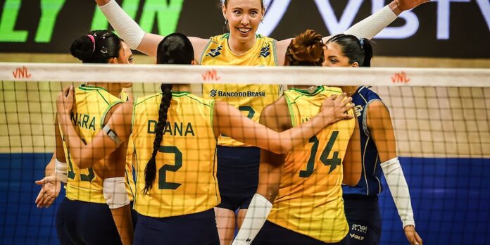 Brasil permanece invicto e na liderança da Liga Mundial de Vôlei Feminino