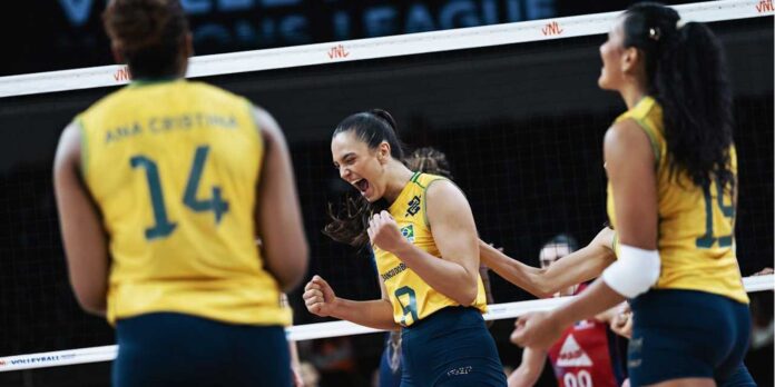 Brasil domina França e mantém invencibilidade na Liga das Nações feminina