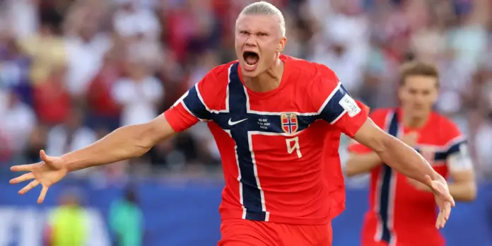 Haaland brilha e Noruega vence Iraque com goleada no retorno à Copa do Mundo