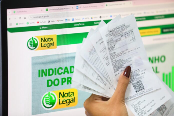 Início do prazo para indicação de conta bancária para recebimento de créditos do Nota Legal é nesta segunda-feira (1º)