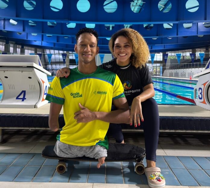 Nadador goiano participa de treinamento do Comitê Paralímpico Brasileiro
