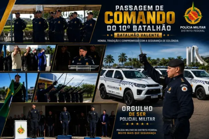 PMDF efetua passagem de comando no 10º Batalhão e reafirma compromisso com a segurança em Ceilândia