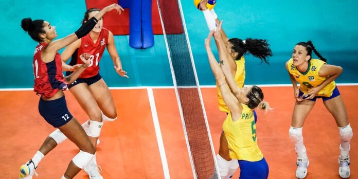 Brasil é derrotado pelos Estados Unidos por 3 a 0 no vôlei feminino