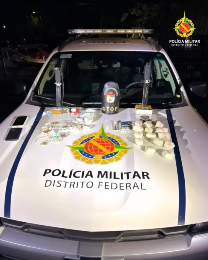 PMDF apreende drogas e detém suspeitos de tráfico de entorpecentes em Planaltina
