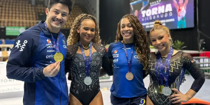 Brasil encerra Copa do Mundo de Ginástica com cinco medalhas no último dia