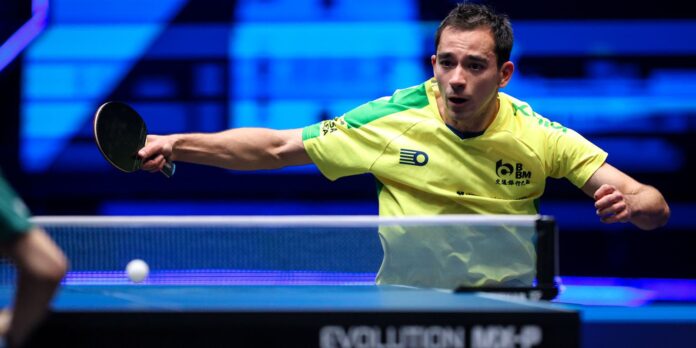 Calderano enfrenta jogador alemão nesta quinta-feira no China Smash após duas vitórias consecutivas