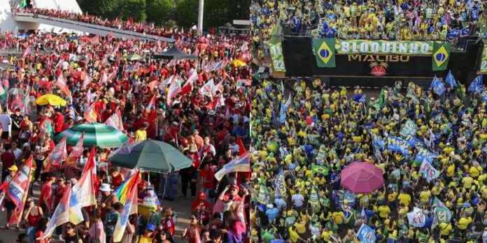 Em Brasília, manifestações em apoio a Lula e Flávio ocorrem a 2 km de distância uma da outra